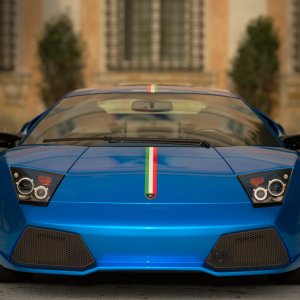 Lamborghini with Italian Stripe