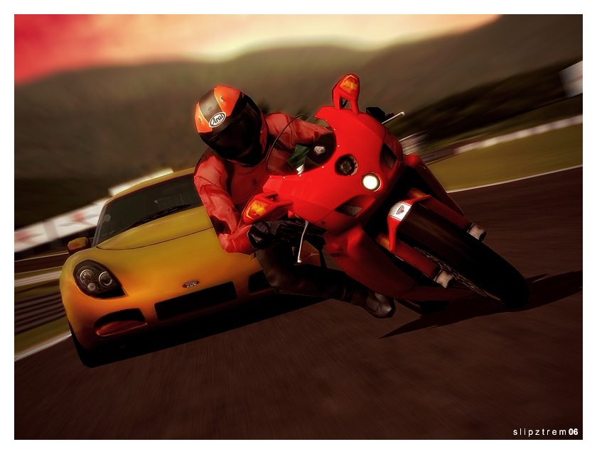 Ducati 999R & TVR T350C @ Fuji 01