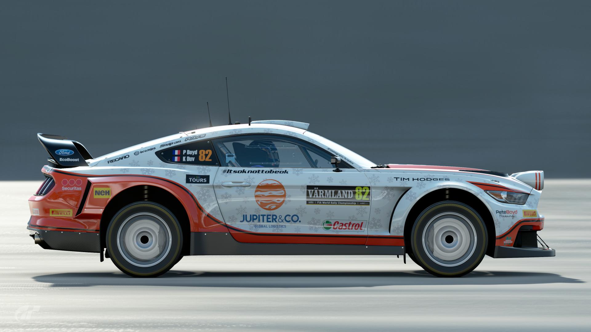 WRC Mustang Snowflake edition for Rally of Sweden