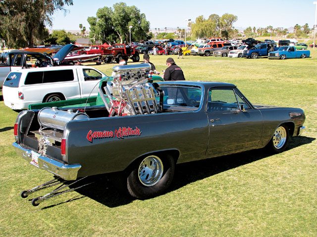 0809tr_14_z+2008_havasu_havoc_truck_show+chevy_el_camino_engine.jpg