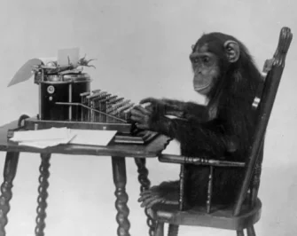 Chimpanzee_seated_at_typewriter.webp
