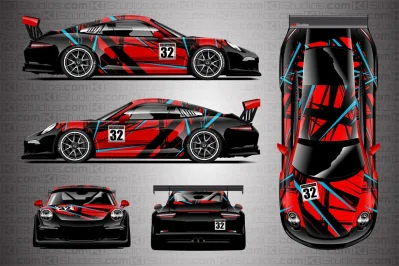 ki_studios_porsche_991_cup_shredded_livery_red_sky_blue_black.webp