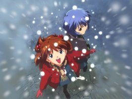 asuka and misato in the snow.jpg
