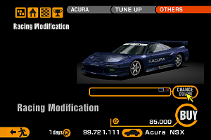 Gran Turismo 2 Racing Modifications - Acura