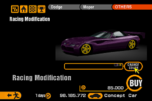 Gran Turismo 2 Racing Modifications - Dodge