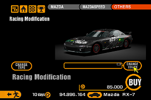 Gran Turismo 2 Racing Modifications - Mazda