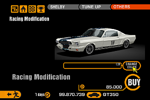 Gran Turismo 2 Racing Modifications - Shelby