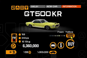 Gran Turismo 2 Shelby GT500 and GT500KR