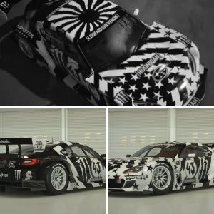 Hoobaru Ken Block Tribute B&W