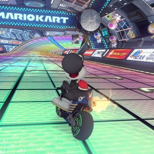 Black Yoshi on his Sport Bike