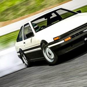 Keiichi Tsuchiya's AE86 Trueno