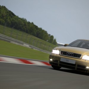 Unsafe actions of an Audi S4 on Nurburgring.