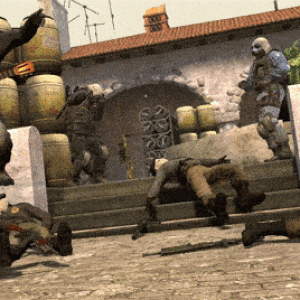 When you managed to sweep the whole Terrorist team.. (GIF)