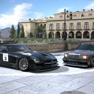 Merc SLS and 190 E - Ronda.jpg