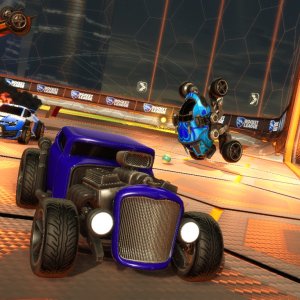 I'm in the Blue Team just nudging a ball to the goal