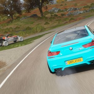 Buggy claiming the road