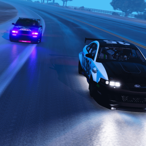 (HD) Recent highway sightings of Tuner VS Muscle of the 20th century (an SPD sneak on the Vapid Dominator ASP) 3