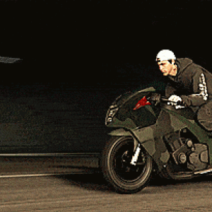 (GIF) Jacob Ross puts his fear of riding motorbikes away to set a Hakuchou Drag record time in the Test Track