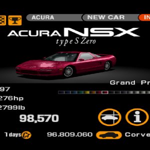 Acura NSX Type S Zero