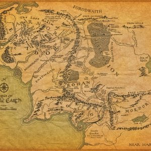 Middle Earth map