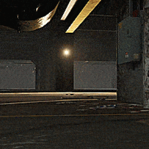 (GIF) An SPD sneak on The Contract dripfeed: a shadow wanders through the Los Santos Car Meet, perceived by us as a Nagasaki Shinobi