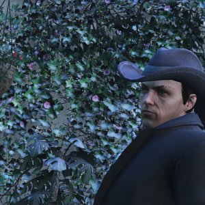 Visiting fellow co-worker Franklin on an icy Los Santos day 2