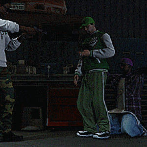 (GIF) How the Ballas actually got Ryder and Smoke on their side: WOLOLO