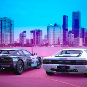 Miami Vice x Ferrari Testarossa by DC Graphics