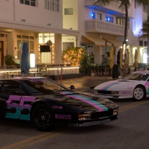 Miami Vice x Ferrari Testarossa by DC Graphics