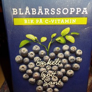 Blueberry soup