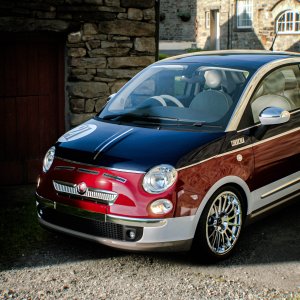 Fiat 500 "Portofino" at Yorkshire Dales