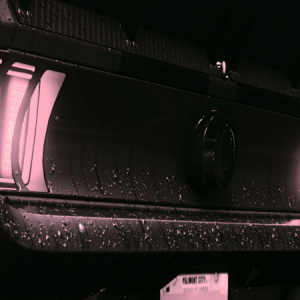 Mustang custom tail lights shot.