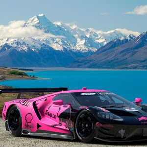 Ford GT Race Car Pink