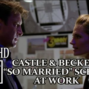 Castle Season 5 "So Married" Scenes At Work Caskett