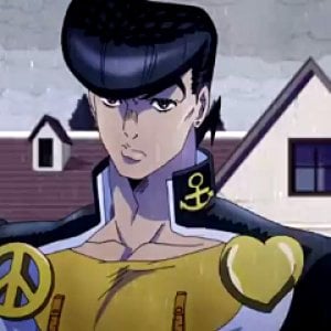 Josuke Higashikata, as seen in episode #2 from the anime of "JoJo's Bizarre Adventures: Diamond Is Unbreakable"