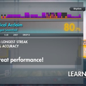 Rocksmith 2014: A7X Critical Acclaim rhythm. New personal best!