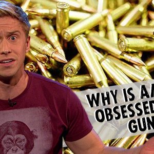 Russell Howard - Why is America obsessed with guns?