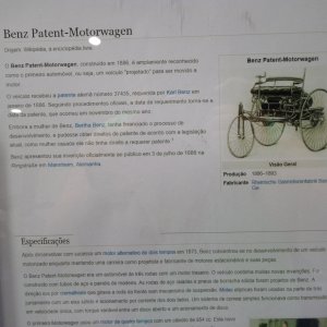 Benz Patent-Motorwagen's description