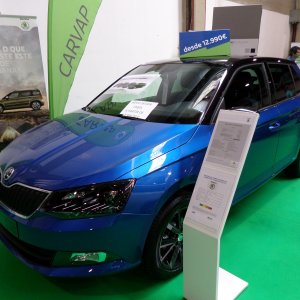 Skôda Fabia: Blue, but neat.