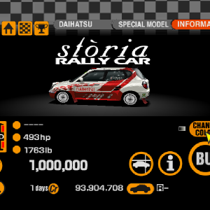 Daihatsu Storia Rally Car