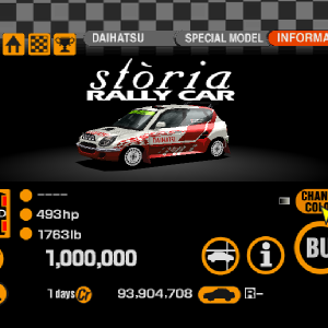 Daihatsu Storia Rally Car