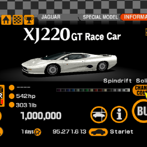 Jaguar XJ220 GT Race Car