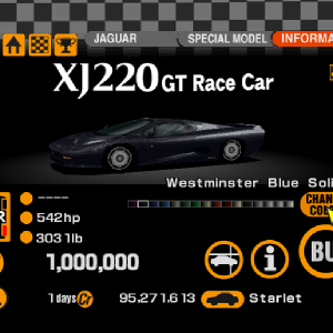 Jaguar XJ220 GT Race Car