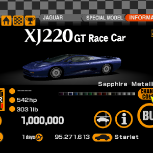 Jaguar XJ220 GT Race Car