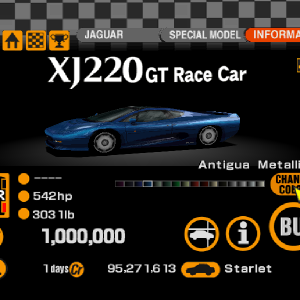 Jaguar XJ220 GT Race Car