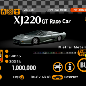 Jaguar XJ220 GT Race Car