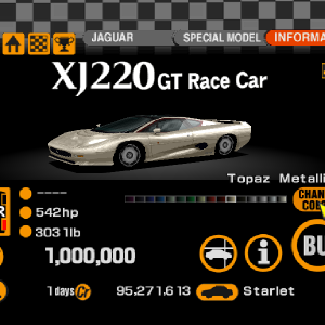 Jaguar XJ220 GT Race Car