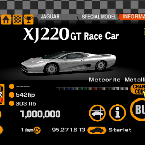 Jaguar XJ220 GT Race Car