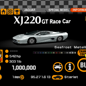 Jaguar XJ220 GT Race Car