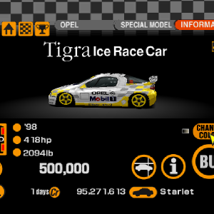 Opel Tigra Ice Race Car